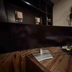 Dell UltraWide Monitor with Silver Stand